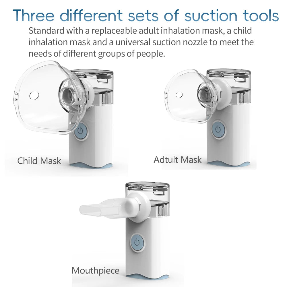 Silent Mesh Nebulizer with Auto-Clean Function for Easy Use