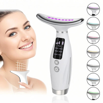 7 Color  Facial Neck Massager with Vibration